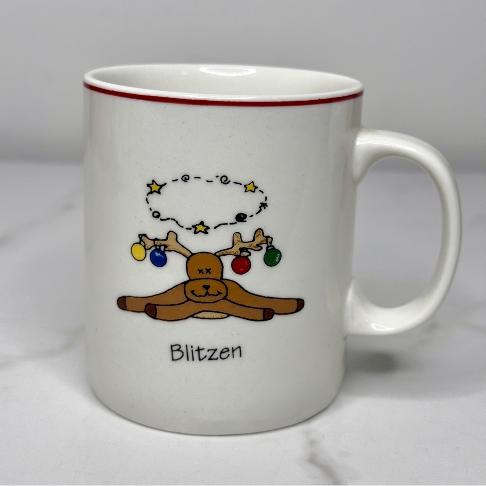 BLITZEN Mug Santa's Reindeer Christmas